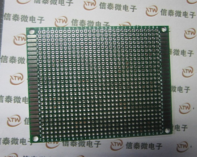 单面喷锡绿油玻纤万用板 PCB板 7x9cm 厚度1.6 单面万能板