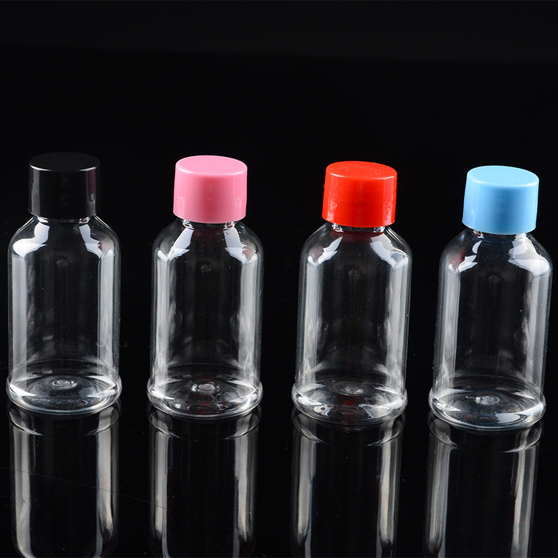 2019新款GS20-304  45ml多色瓶盖透明pet塑料瓶 厂家批发