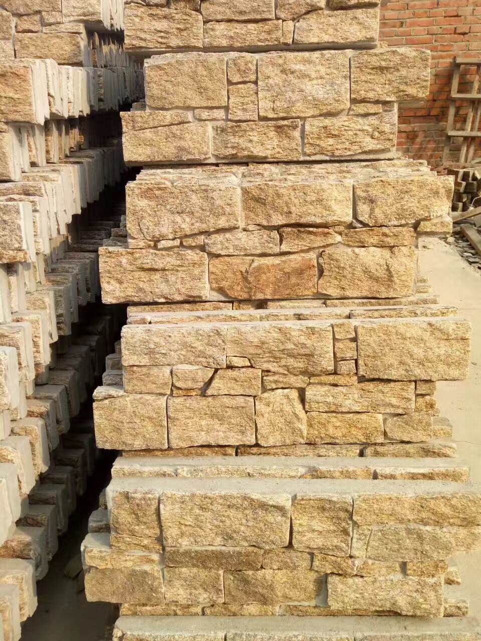 黄色水泥文化石 外墙石材 量大从优