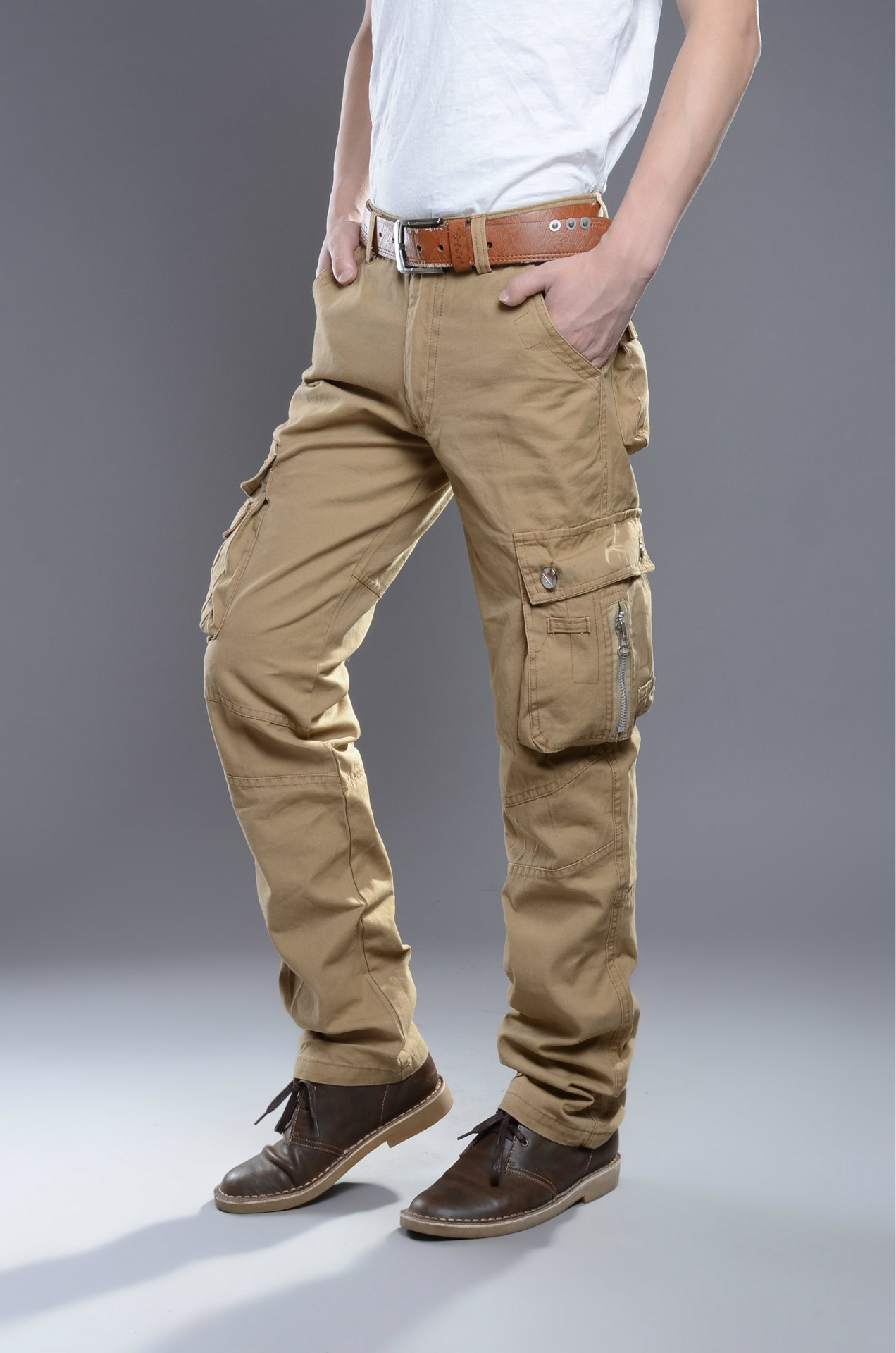 Men s casual jeans trousers Khaki / Green / Black | 11street Malaysia ...