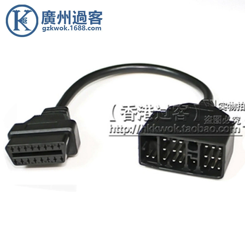 TOYOTA 22-контактный к 16-контактному кабелю OBD2, подходящему для автомобильной соединительной линии TOYOTA 22-контактный