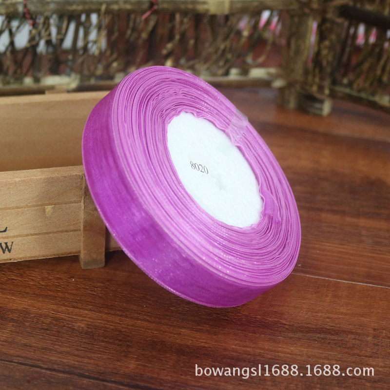 2,5 cm cinta de nieve al por mayor regalo flor hornear decoración cinta hecha a mano DIY cinta decoración de la boda multicolor