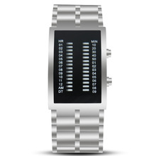 廠家新款二進制LED電手表品牌熔岩酷炫十足潮流時尚熔岩電子手表