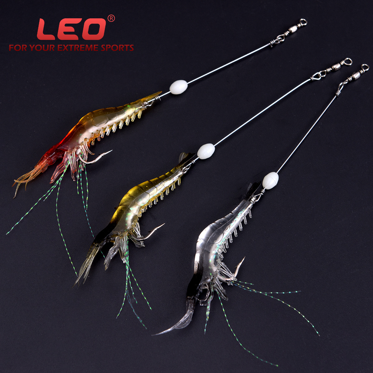 Vudu Shrimp Fishing Lures Soft Plastic Shrimp Lures Fresh Water Bass Swimbait Tackle Gear