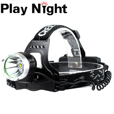 厂家直销10W强光充电头灯定焦T6LED户外露营夜骑钓鱼打猎便携头灯|ru