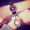 Double-sided retro fashionable men's watch suitable for men and women, Korean style, simple and elegant design