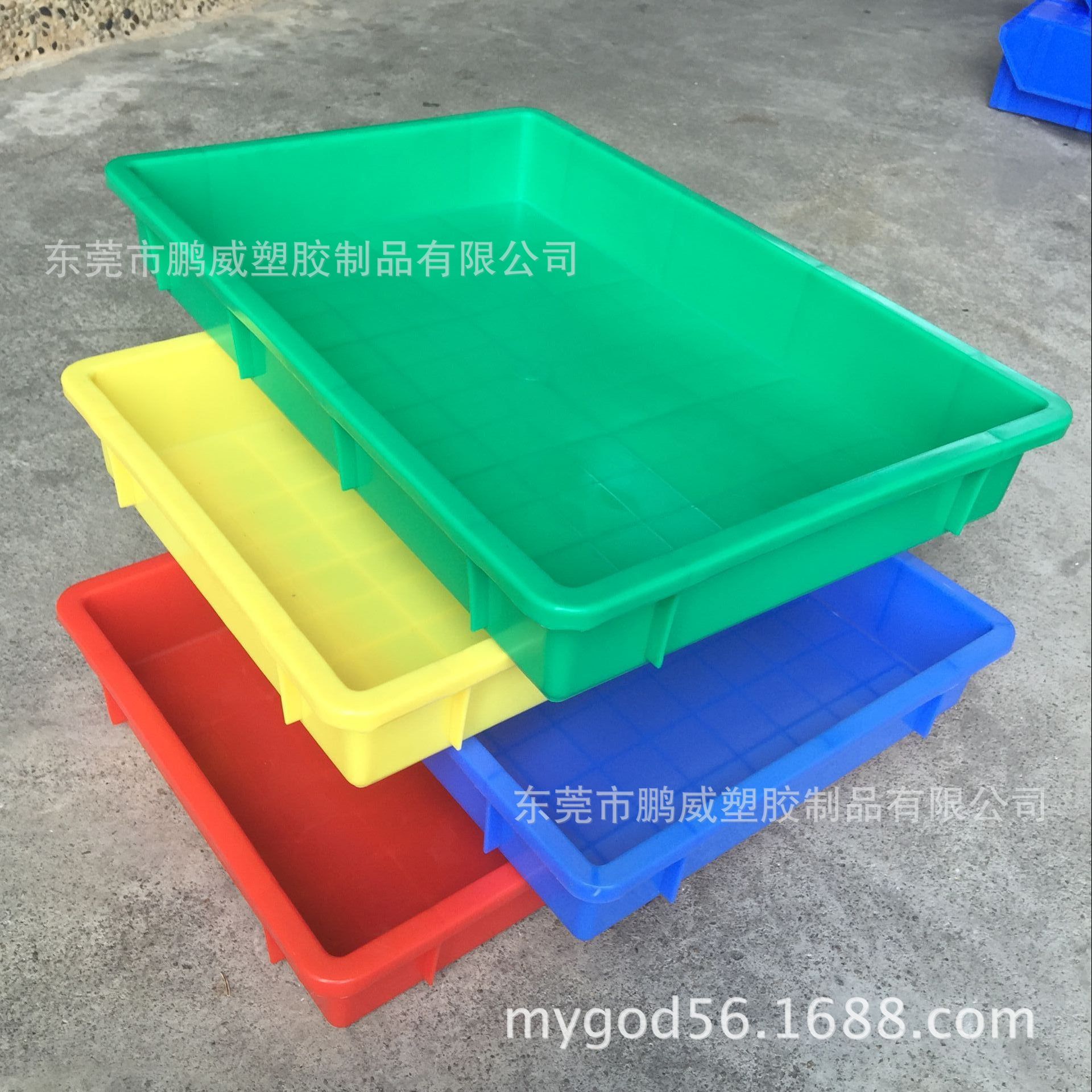 厂家现货广州东莞深圳车间周转胶盆 货架胶框 浅塑料方盒-阿里巴巴