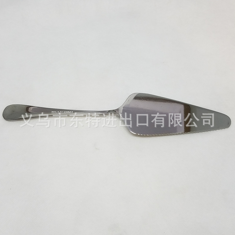 不锈钢蛋糕铲披萨芝士刀带齿三角刮刀烘培工具煎饼铲详情图6