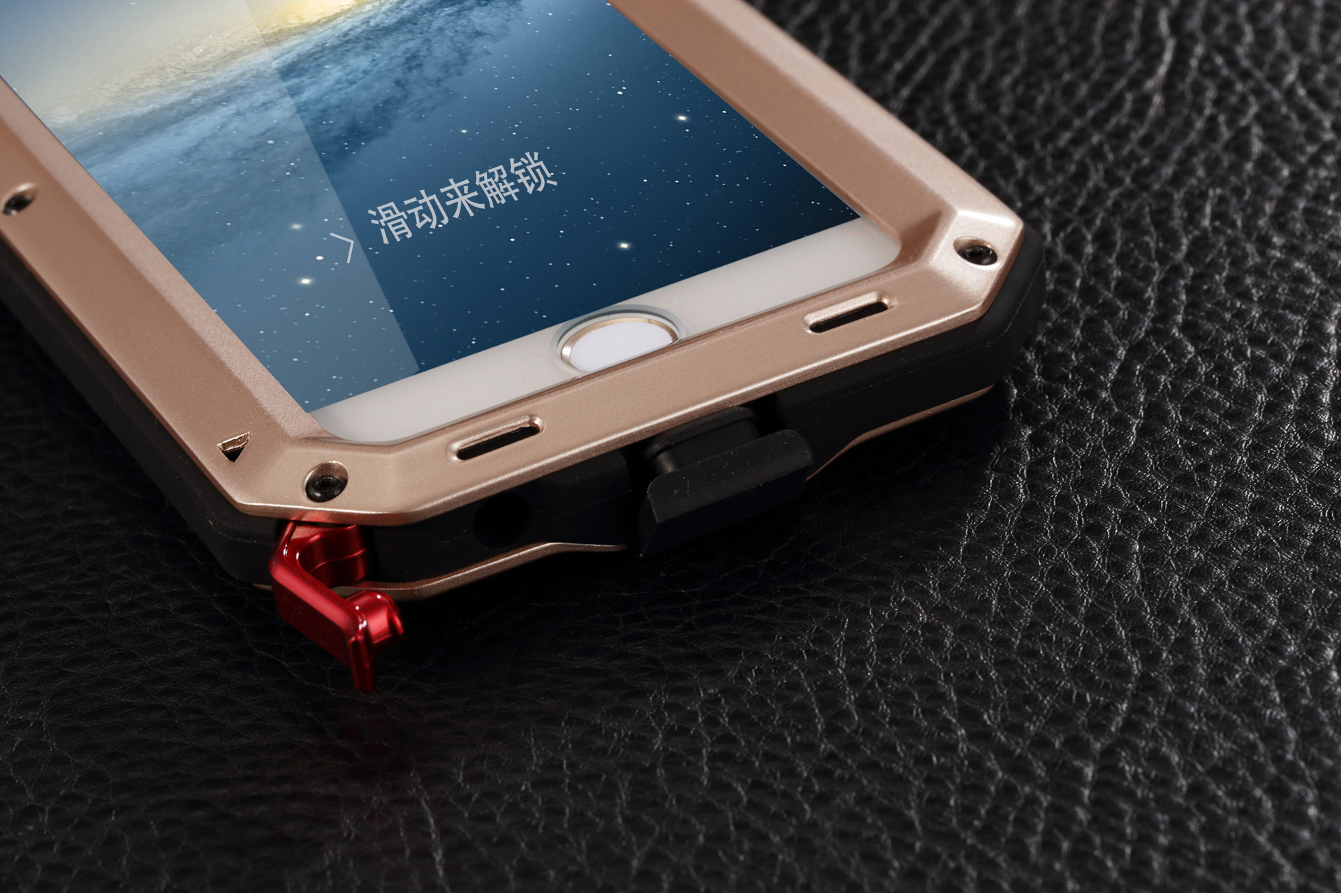 R-Just Extreme Premium Protection System Aluminum Heavy Duty Metal Case with Corning Gorilla Glass for Apple iPhone 6S Plus/6 Plus & iPhone 6S/6