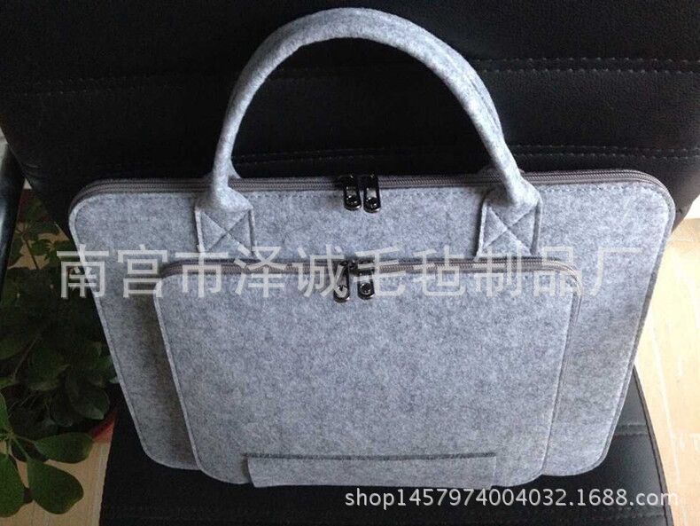 Factory direct portable tablet computer felt bag easy to use low price hot sale