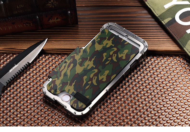 Armor King Iron Man Luxury Shockproof Stainless Steel Aluminum Metal Flip Case Cover for Apple iPhone 6S Plus/6 Plus & iPhone 6