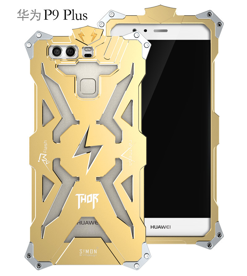 SIMON THOR Aviation Aluminum Alloy Shockproof Armor Metal Case Cover for Huawei P9 Plus & Huawe P9 & Huawei P9 Lite