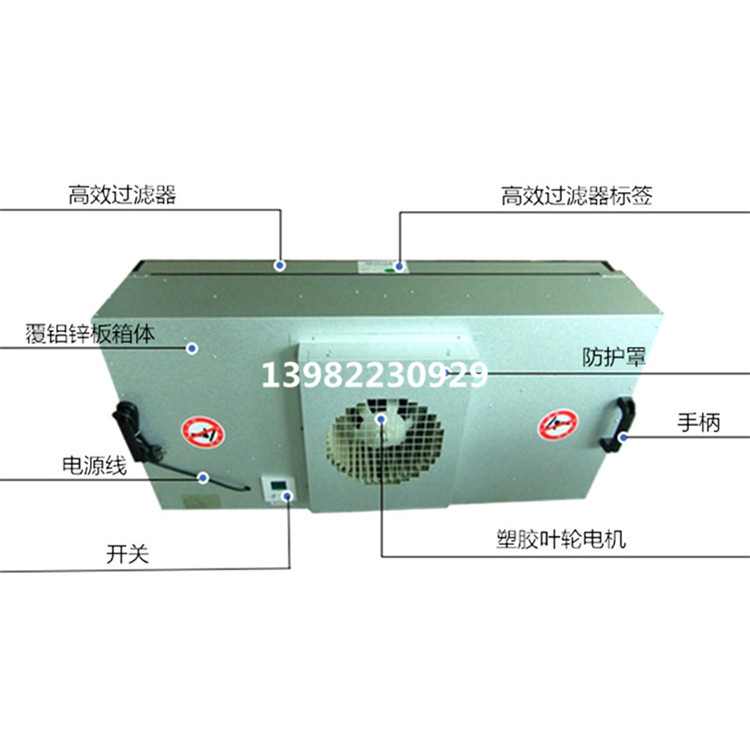 FFU空气过滤单元 覆铝锌板1175*575ffu 百级净化厂家 FFu层流罩