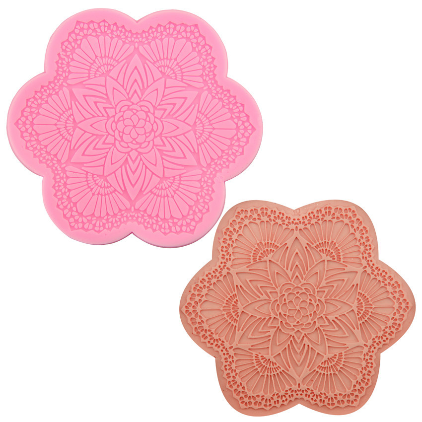 Цветочный кружевной кружевной кружевной подслащенный торт в форме подслащенный инструмент DIY кондитерская форма для выпечки кухонный гаджет яйца