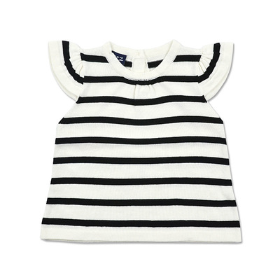 欧美风ins童装批发加工定制 一件代发中小女童短袖针织衫|ms