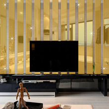 JM044条纹光滑背景墙现代家居镜面贴 自由组合  欧式简约风格
