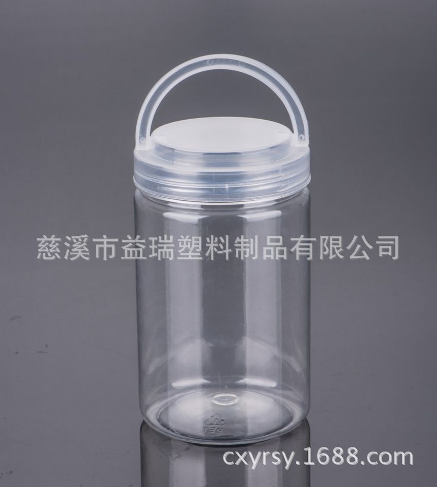 1000g 蜂蜜瓶 直筒塑料瓶 手提盖 透明PET罐子 雪蜜 木耳(K11)