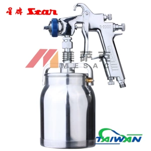 Тайваньская звезда бренд S-2000 Spray Gun Star Brand Broken Spectering Spray Pun Pneumatic High Atsomic Paint Spray Spray Punment Импорт ручной пистолет