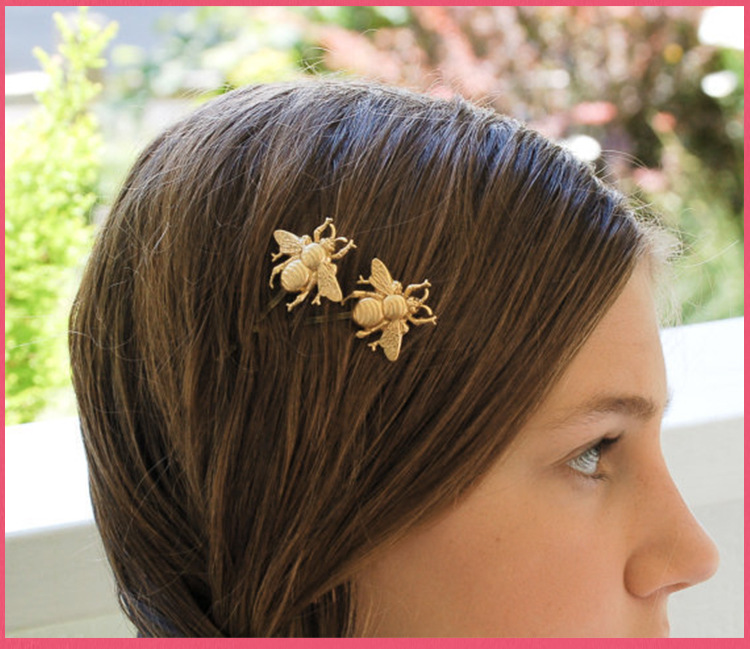 New Hair Accessories Jewelry Fashion Little Bee Hair Clip Side Clip Wholesale display picture 3
