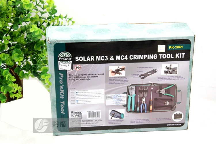 Taiwan Baogong PK-2061 Solar Cable MC3/MC4 Cut and Dippermine Tool Group Installation Tool Package