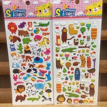 韓國文具FUNNY卡通立體兒童泡泡貼 日記裝飾手機貼紙 來樣印刷