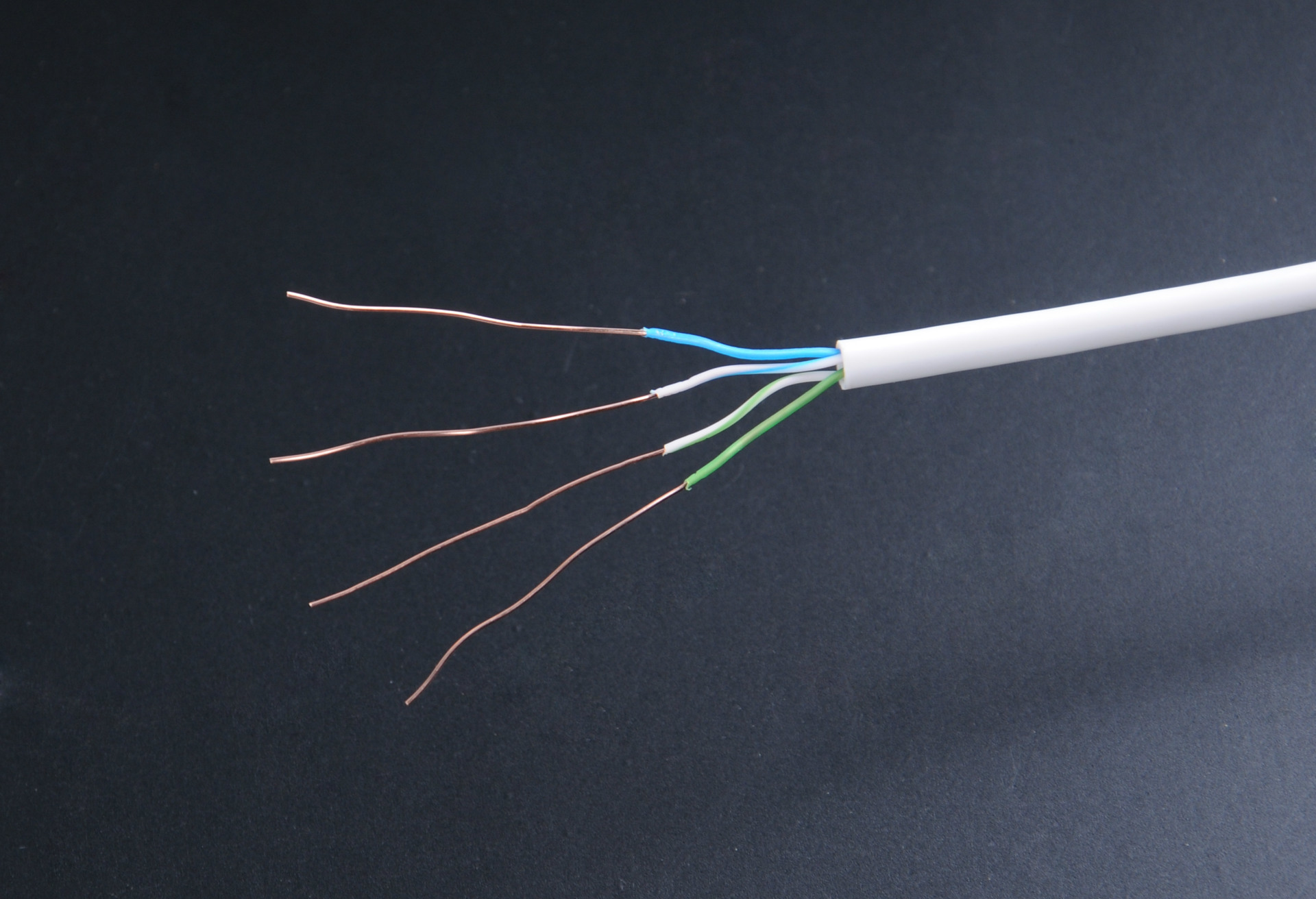 通訊電纜廠家批發 國標4芯x0.5純銅網絡線專用 HYV雙絞網線100米