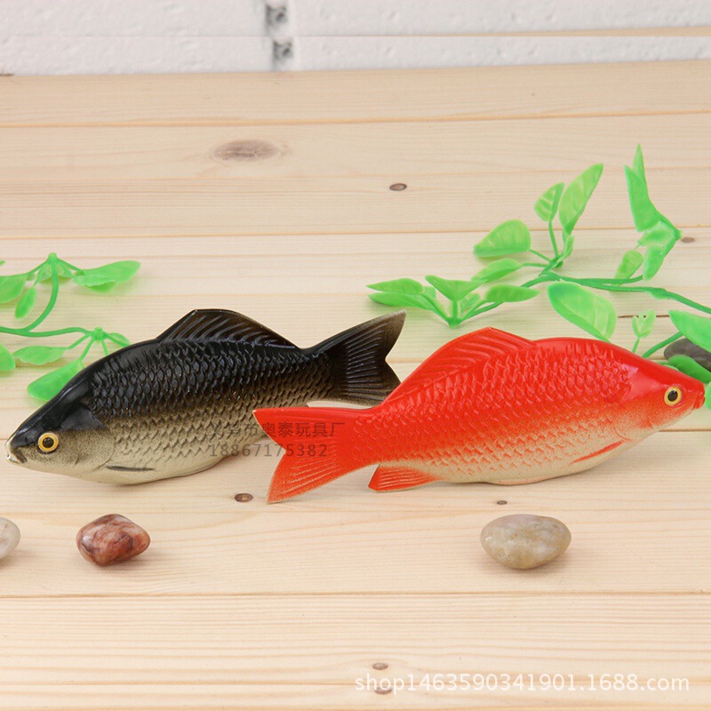 Plastic simulation fish fake carp model early education food film and television shooting props farmhouse decoration string special offer