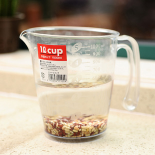 Japan imported plastic measuring cup with scale 1000ml baking measuring spoon milk tea measuring cup measuring cylinder beaker