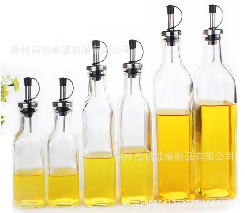 厨房不锈钢油壶 玻璃油醋瓶 油壶 油瓶/玻璃瓶酱油瓶