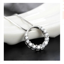 s925纯银韩版时尚饰品配饰春夏秋冬生日礼物 女 短款锁骨套装项链