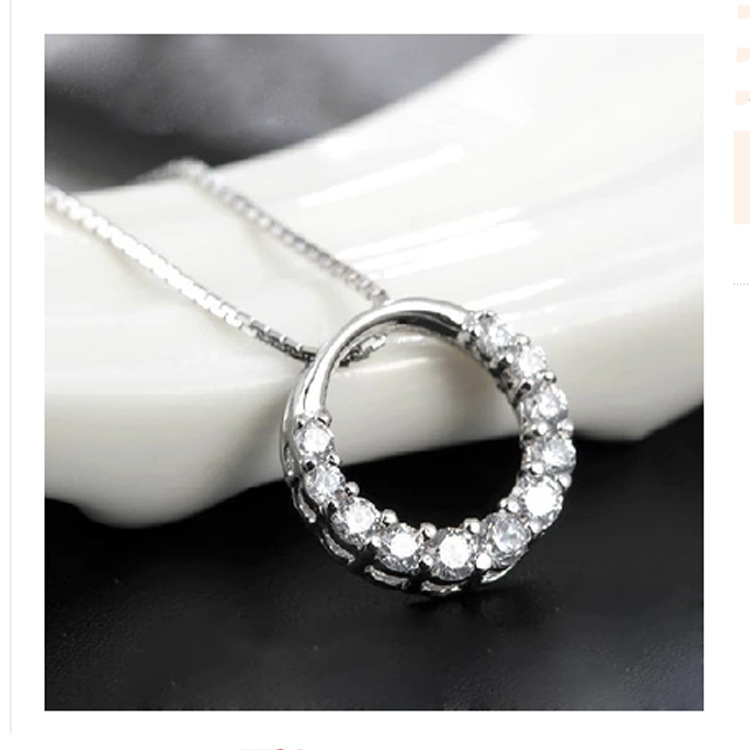 s925纯银韩版时尚饰品配饰春夏秋冬生日礼物 女 短款锁骨套装项链