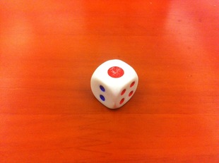 13mm white background Red Blue Dot 13# regular 13 ordinary dice color sieve throw night club KTV bar