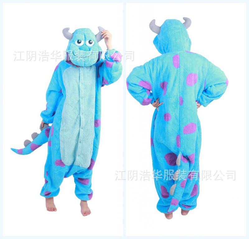 2015 New Style Pajamas Regular Winter Sullivan Cartoon Pajamas One-piece Couple Pajamas Thickened Home 2015 New Style Pajamas Regular Winter Sullivan Cartoon Pajamas One-piece Couple Pajamas Thickened Home