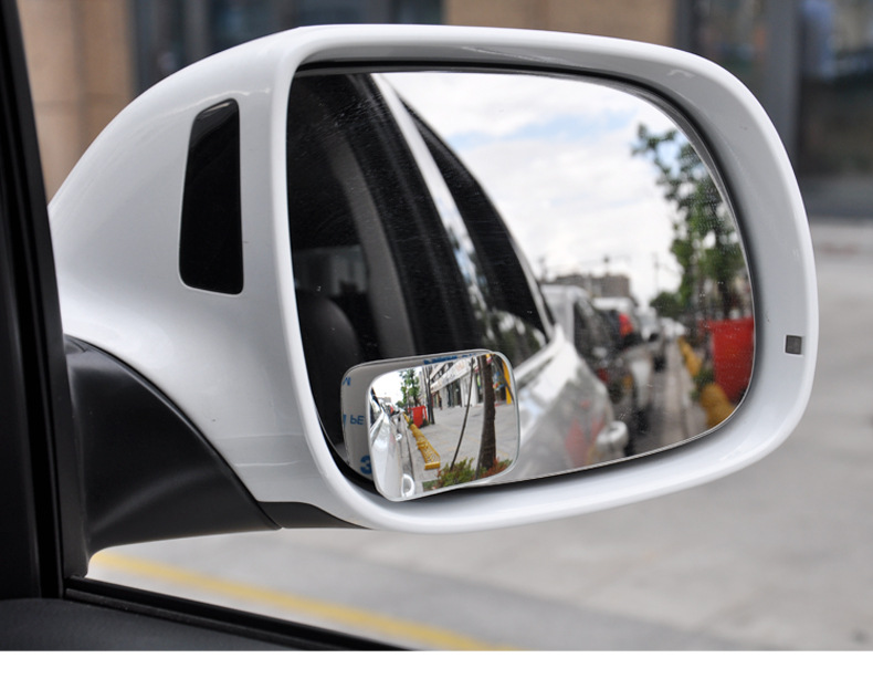 Car Small Round Mirror, Reversing Mirror, Edgeless Blind Spot Mirror, Car-Mounted Multi-Functional Wide-Angle Auxiliary Rearview Mirror, Ultra-Wide-Angle Car Mirror