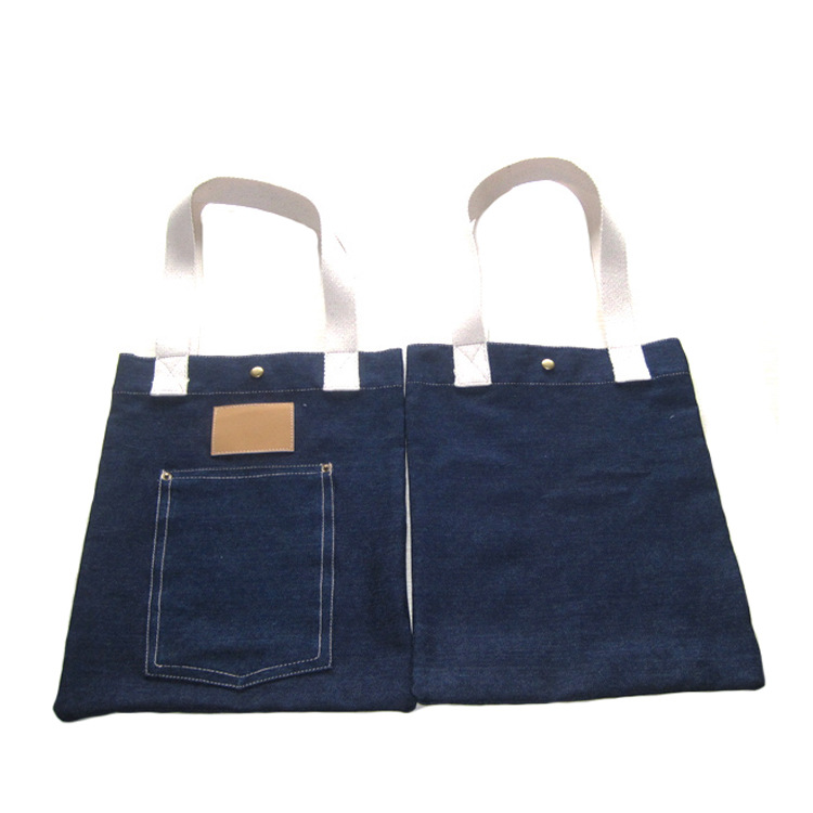厂家定做手提环保购物袋白色全棉小棉布袋子帆布袋牛仔布袋