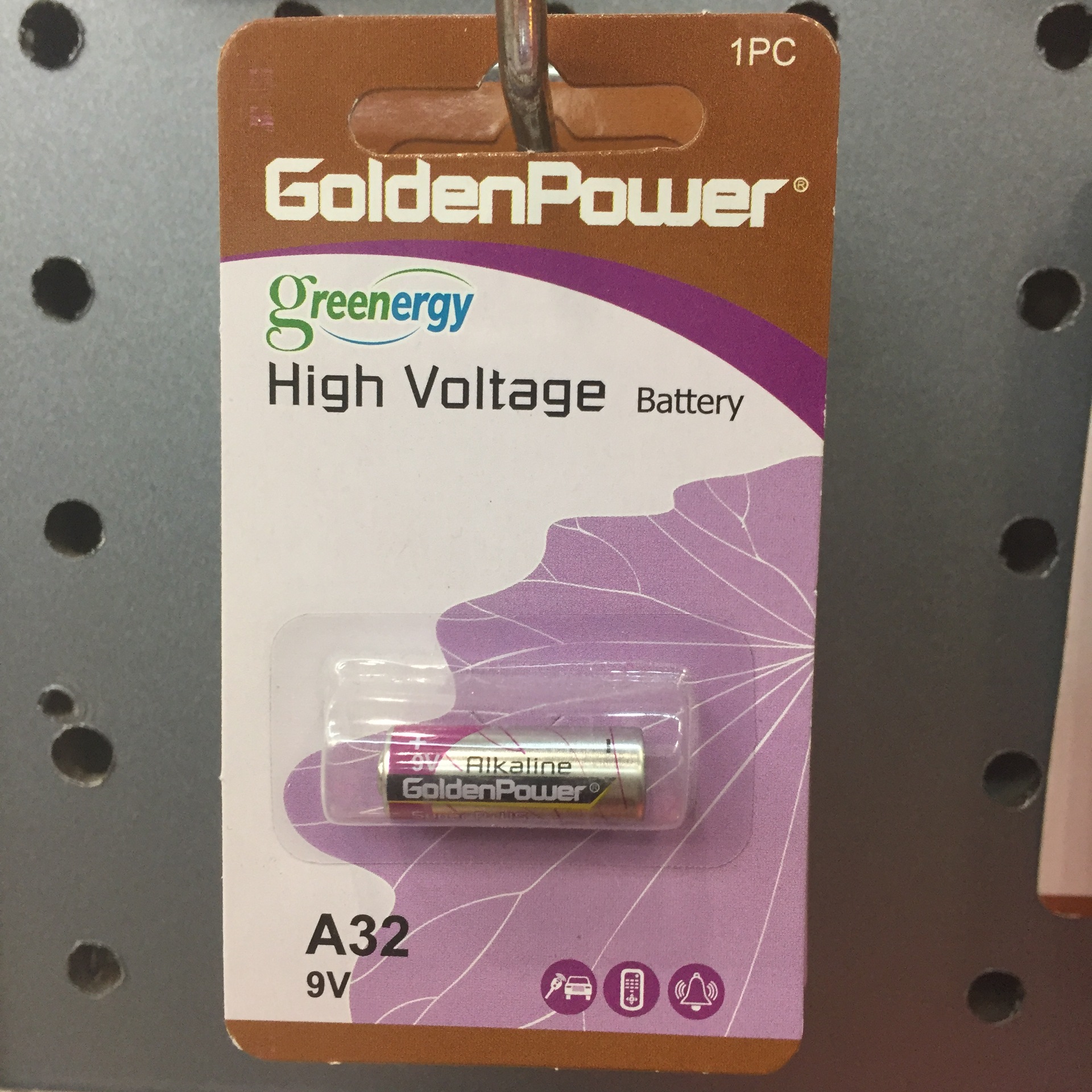 golden power金力电池A32 9V碱性电池 遥控器电池