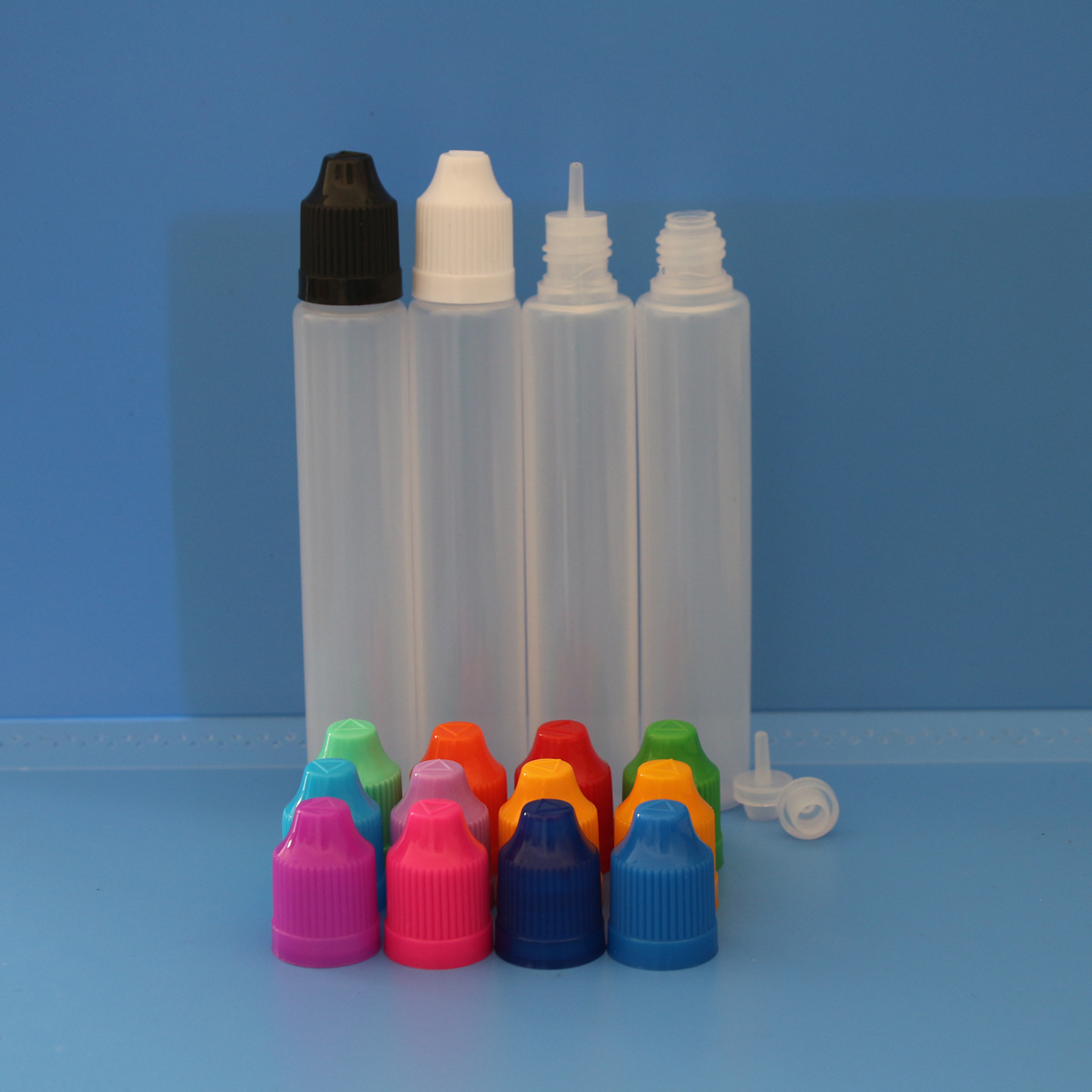 60ML油瓶圆柱塑胶瓶长款流行笔形瓶 LDPE材质独角兽加油瓶