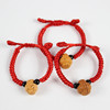 Children's grabber for baby handmade, woven adjustable red rope bracelet