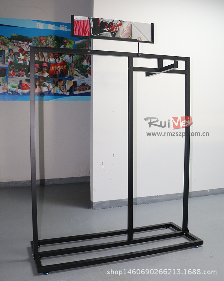 加工生产 定制金属衣帽展示架 家居用品展示架 超市衣帽展示架