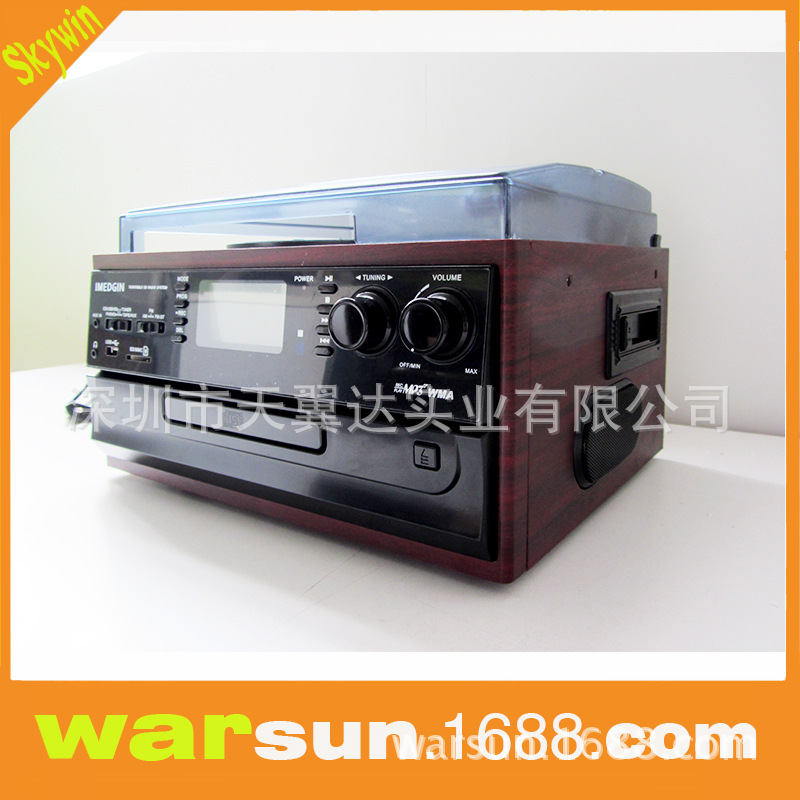 SW-TP268机械留声机黑胶唱片机 CD播放/录音