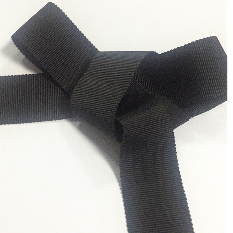现货白色黑色彩色涤纶帽带 高档织带服装配饰DIY蝴蝶结 袖口织带