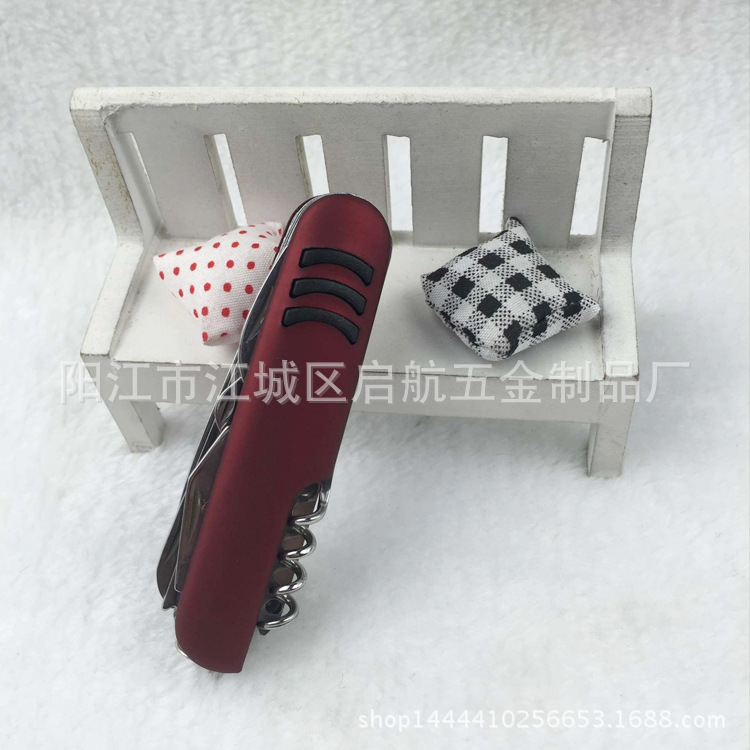 1电泳三横11开多功能军刀礼品折叠小刀多功能野营小刀套装