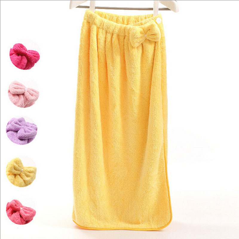 Coral fleece adult bath towel foreign trade wholesale bow tube top women's bath skirt microfiber coral fleece bath skirt Coral fleece adult bath towel foreign trade wholesale bow tube top women's bath skirt microfiber coral fleece bath skirt