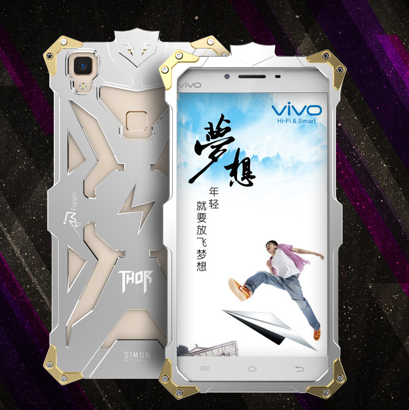 SIMON THOR Aviation Aluminum Alloy Shockproof Armor Metal Case Cover for vivo V3Max & vivo V3
