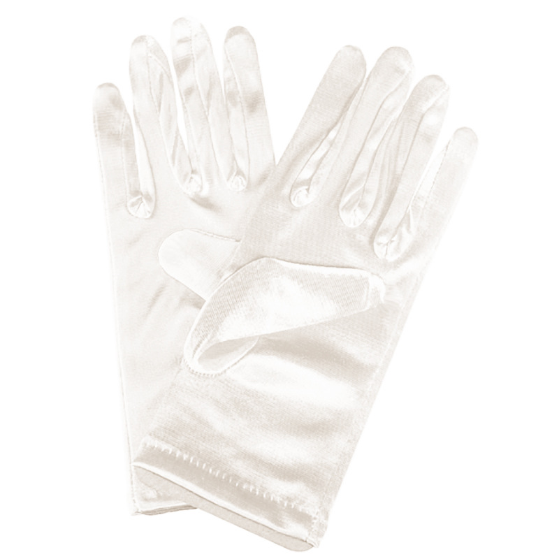 55g Weight Gloves Classification Satin Fabric Type 1 Pair Quantity Solid Color Pattern Women'S Gender Simple Style Style Women's Simple Style Solid Color Satin Gloves 1 Pair 7