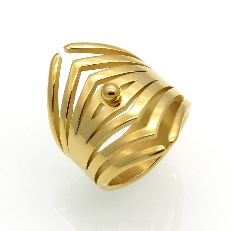 Трендовое модное кольцо из нержавеющей стали, в корейском стиле, простой и элегантный дизайн