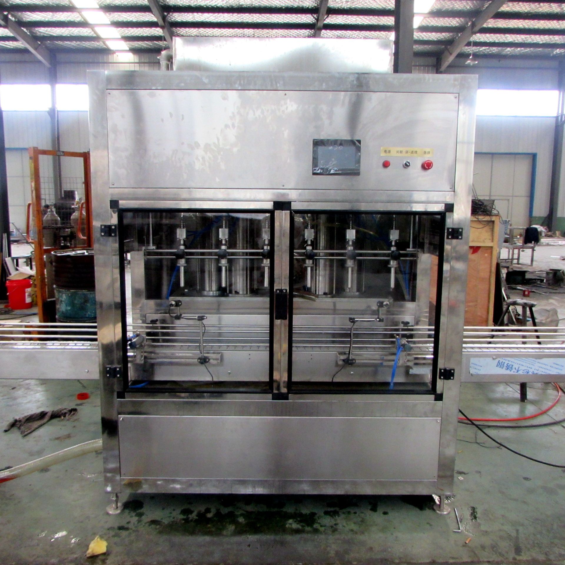 全自动伺服活塞式灌装机  高精度粘稠液体灌装机  洗化液体灌装机