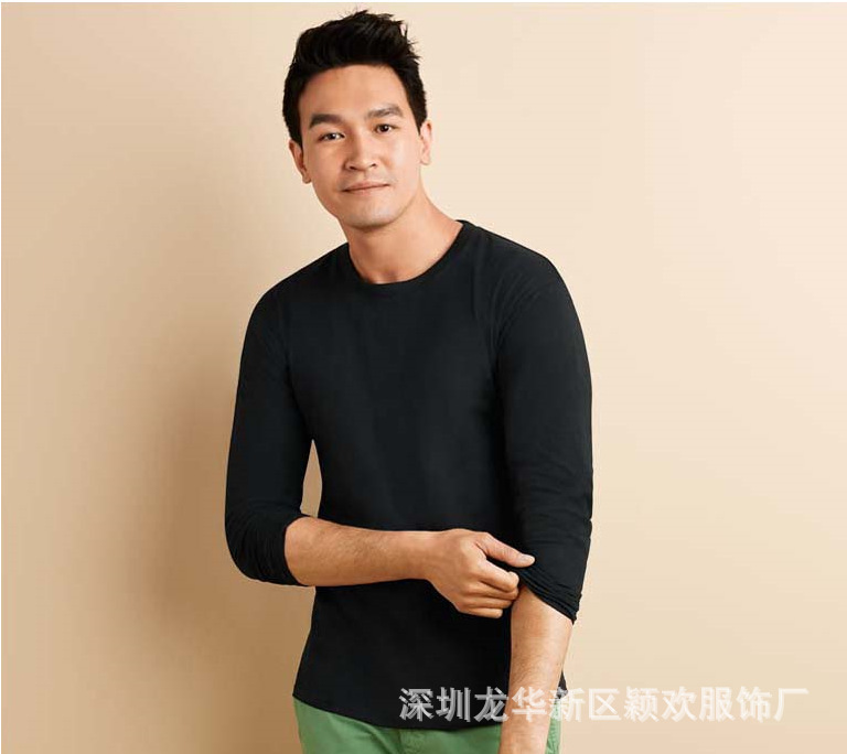 Gildan Gildan 76400 Pure Cotton Solid Color Blank Long Sleeve Jedan Crewneck T-shirt Cultural Advertising Shirt Work Clothes