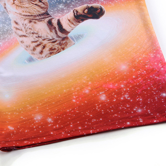 Tide Blockbuster New Men’s T-shirt Creative Star Cat 3D Printed 