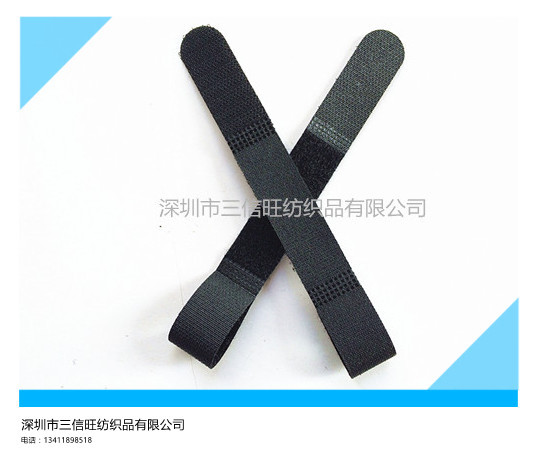 厂家直销魔术贴理线带冲型绑带 数据线束线带P型绑带魔术贴扎带